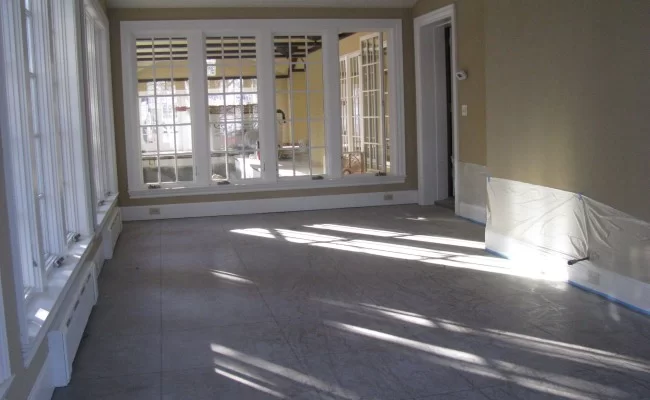 Terrazzo restoration before